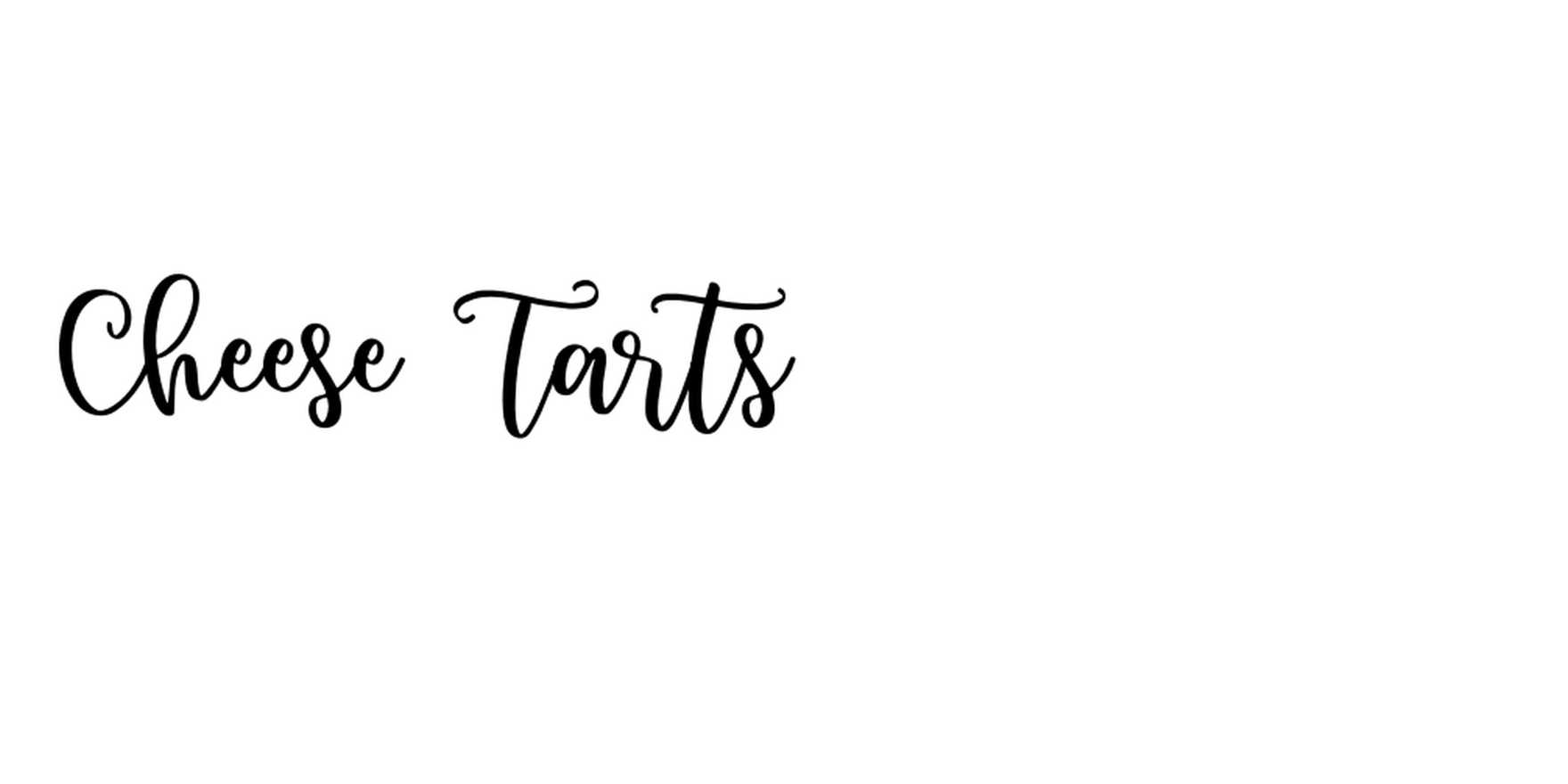 Cheese Tarts in use - Fonts In Use