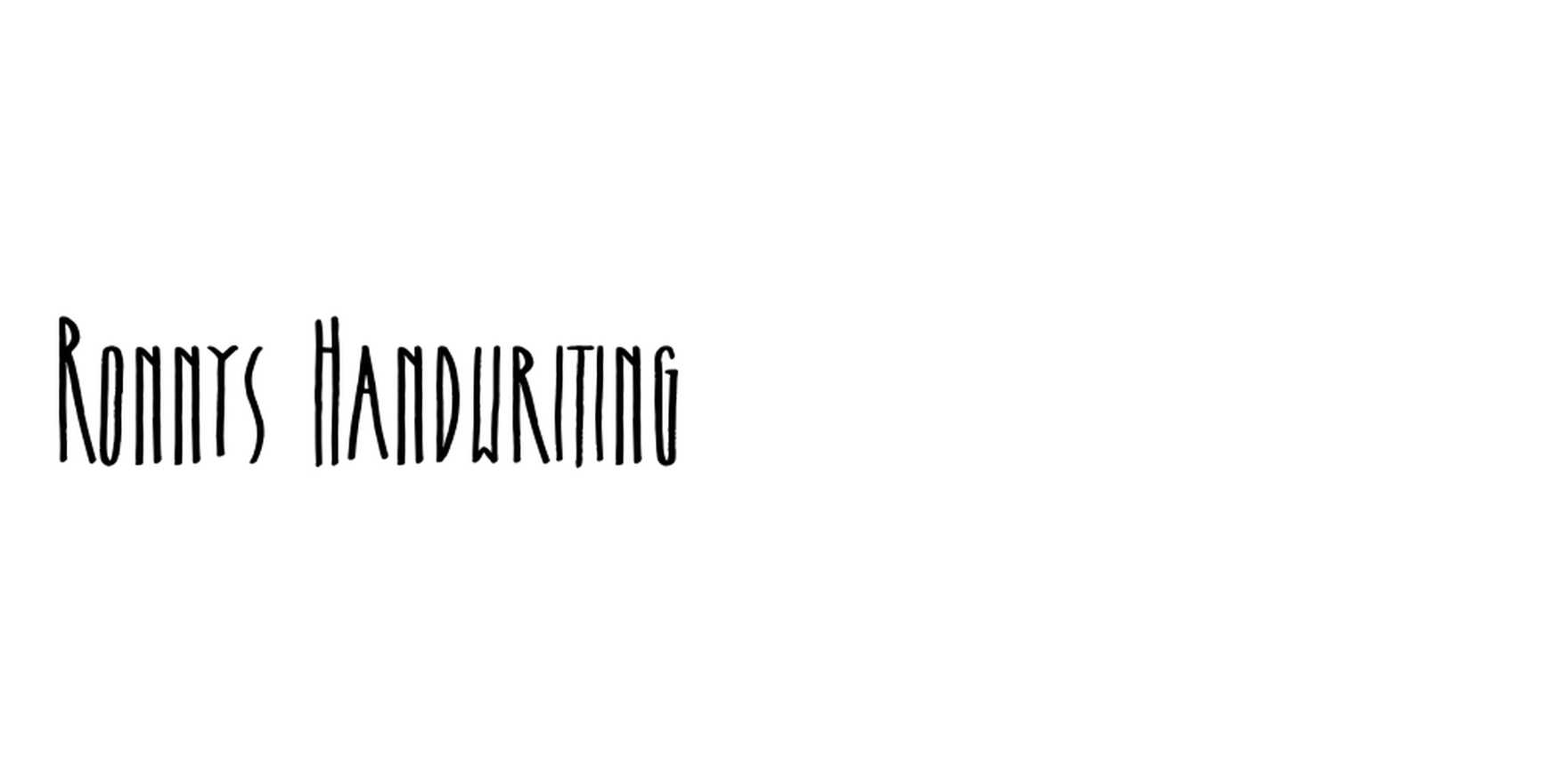 Ronnys Handwriting in use - Fonts In Use