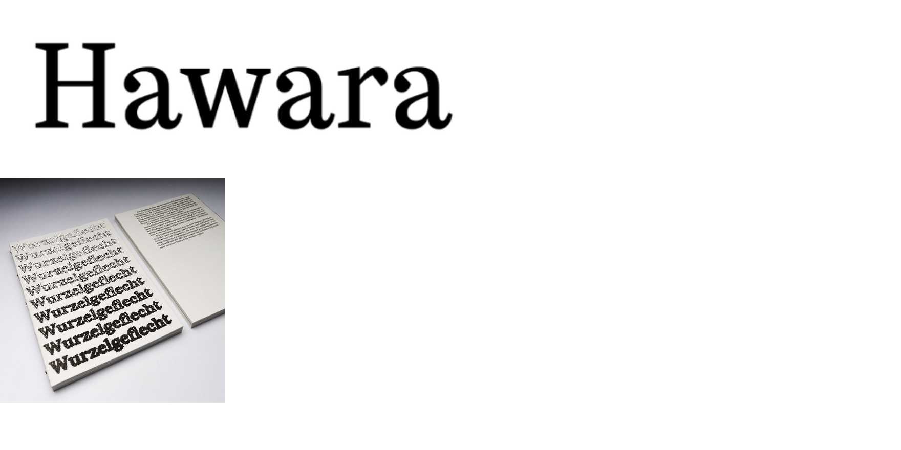 Hawara in use - Fonts In Use