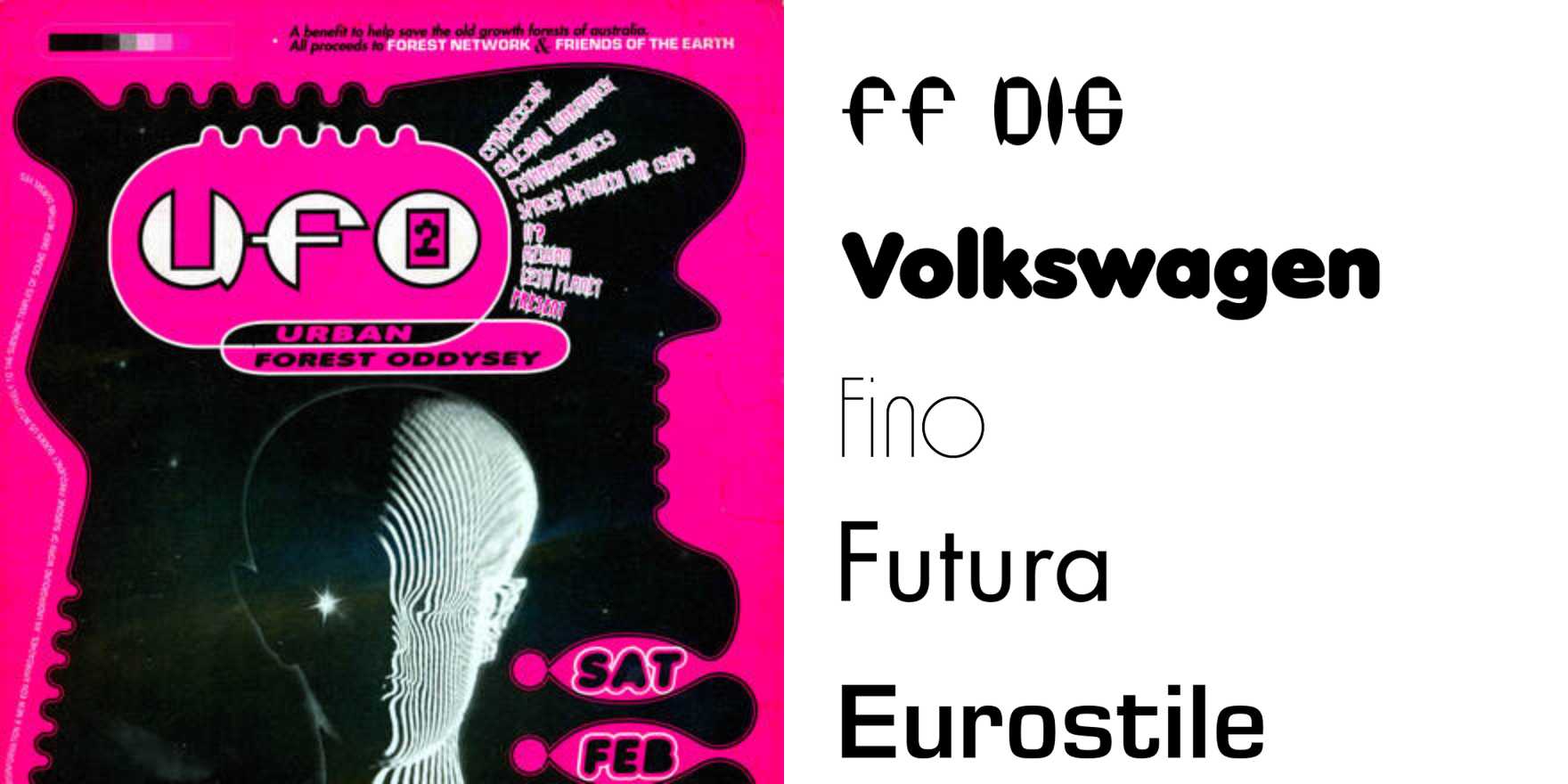 UFO 2 rave flyer