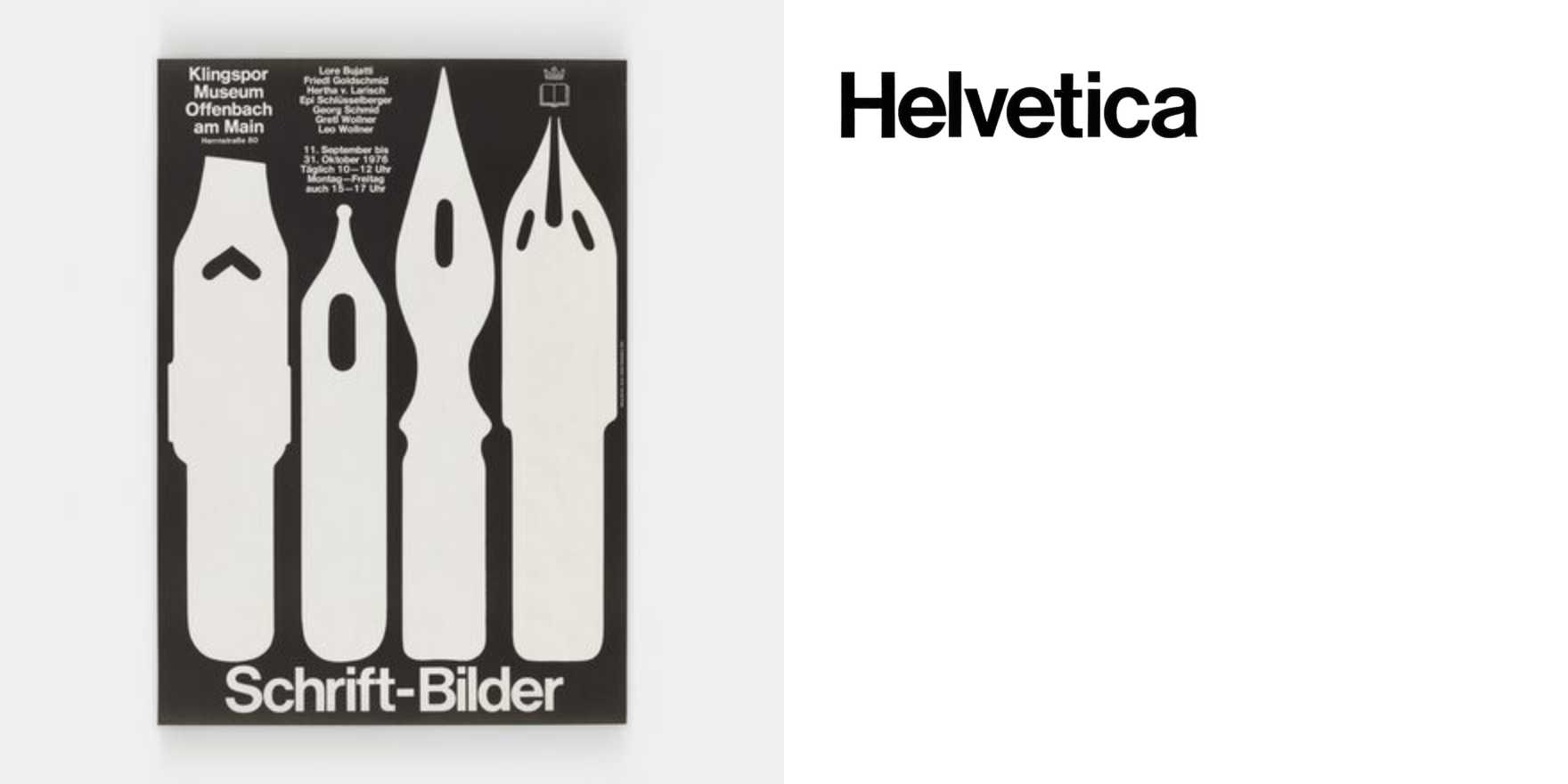 Schrift-Bilder exhibition poster - Fonts In Use