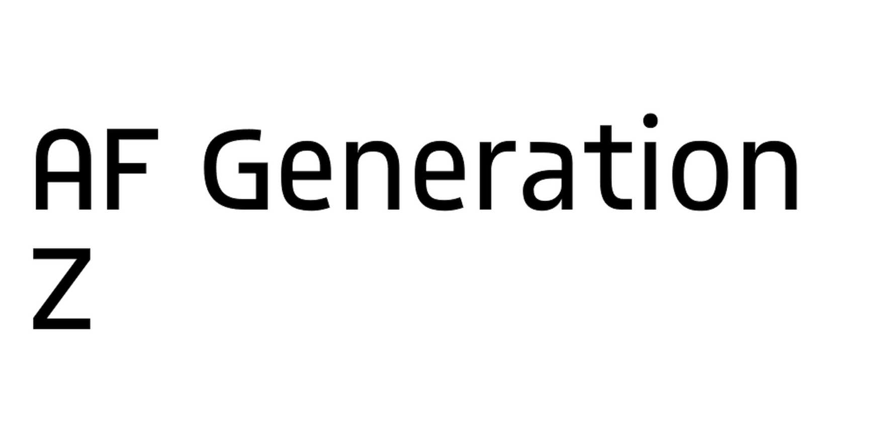 AF Generation Z in use - Fonts In Use