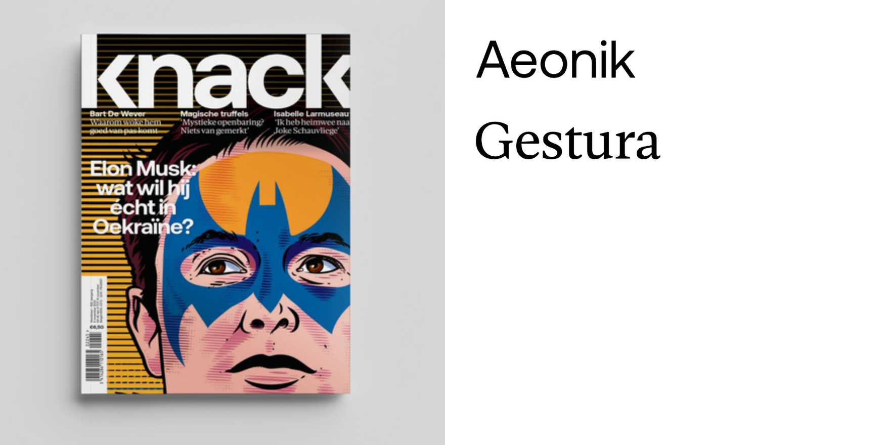 Knack magazine - Fonts In Use