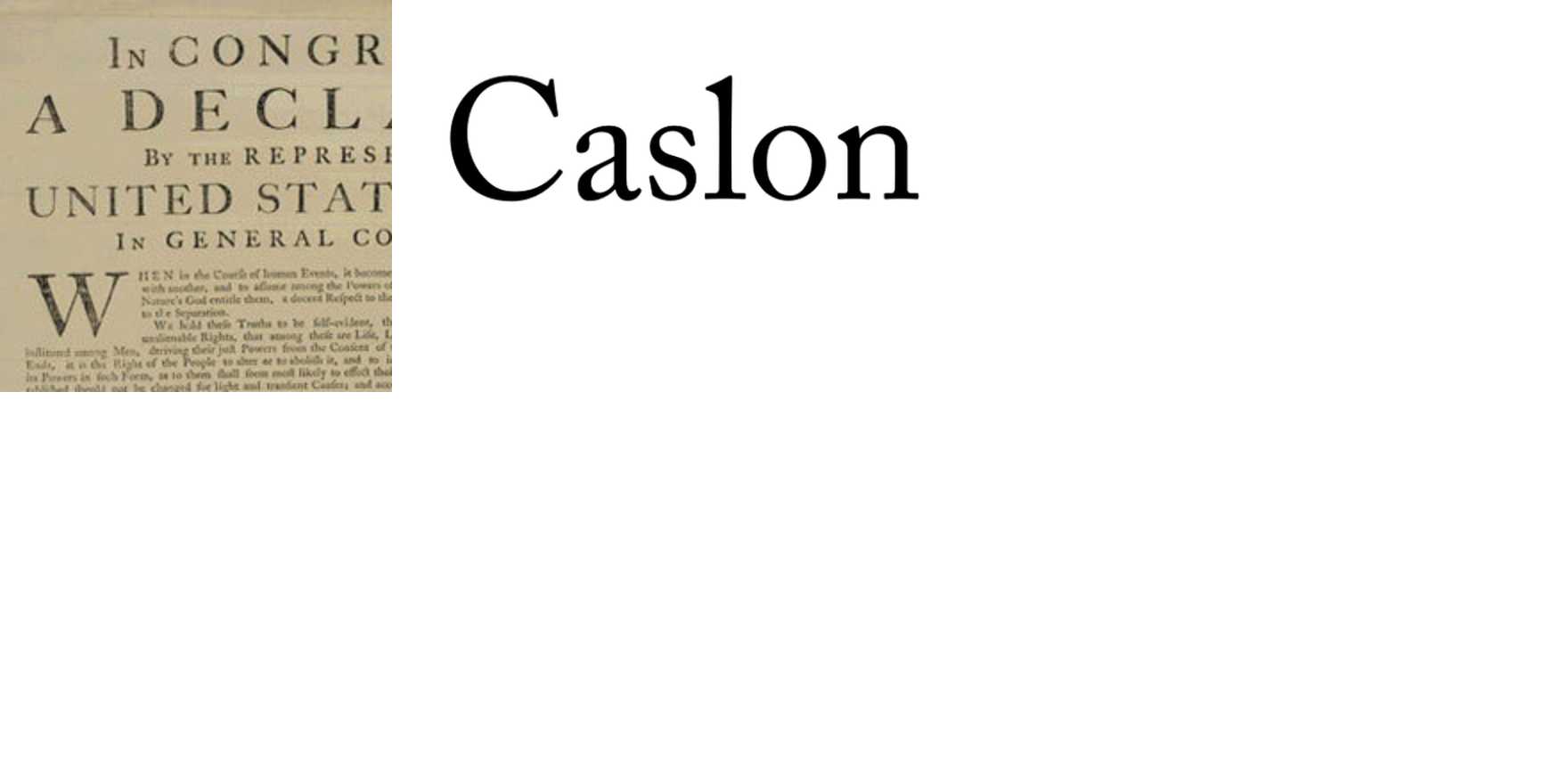 The Dunlap Broadside Fonts In Use