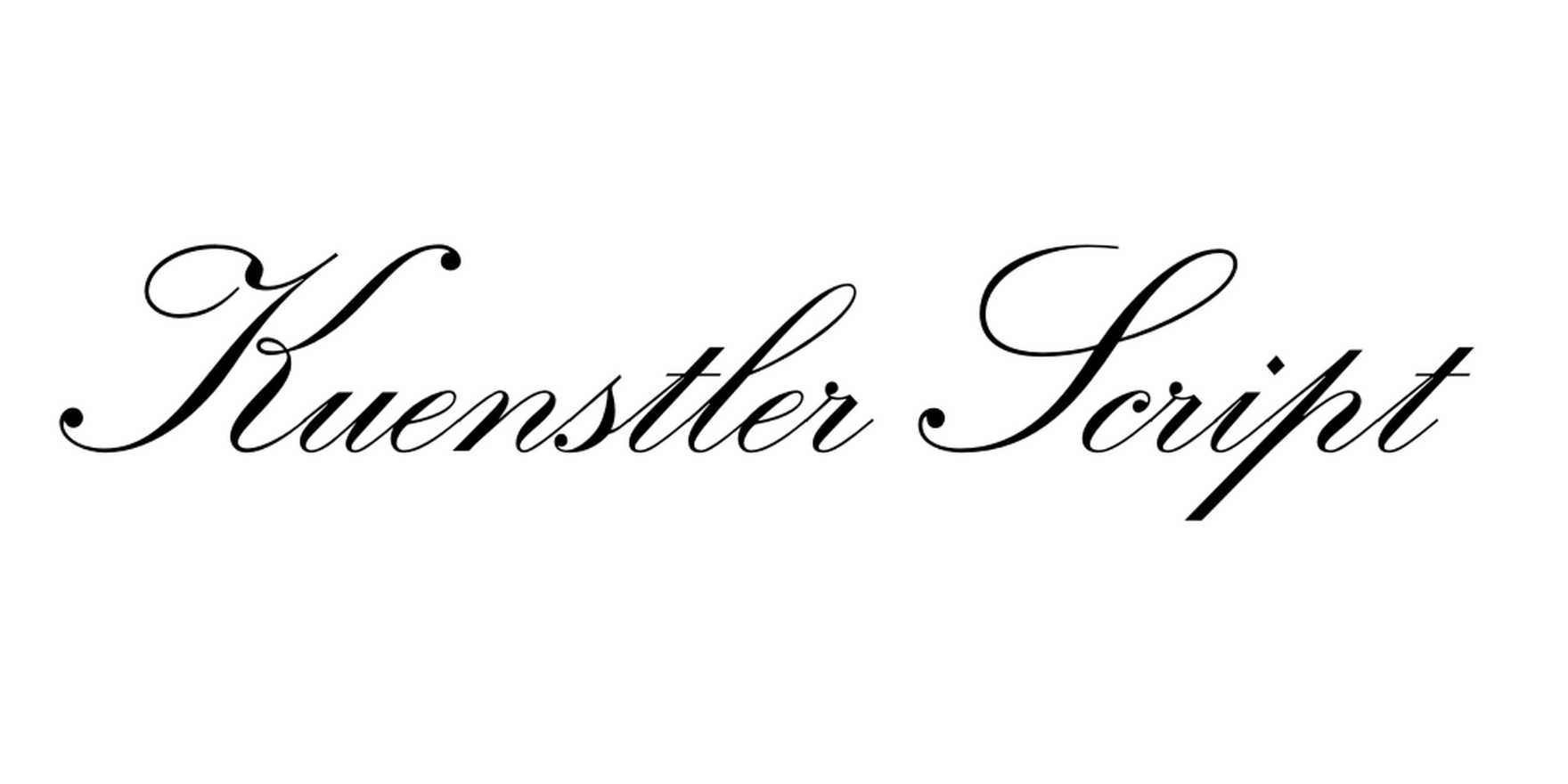 Kuenstler Script in use - Fonts In Use