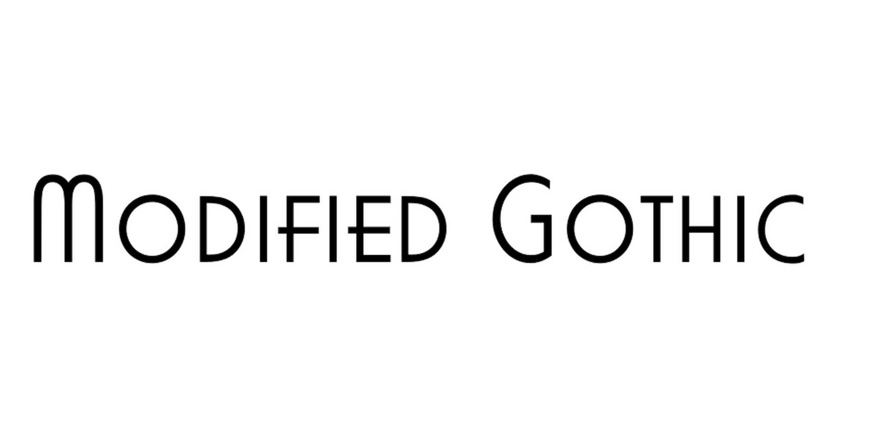 Modified Gothic in use - Fonts In Use