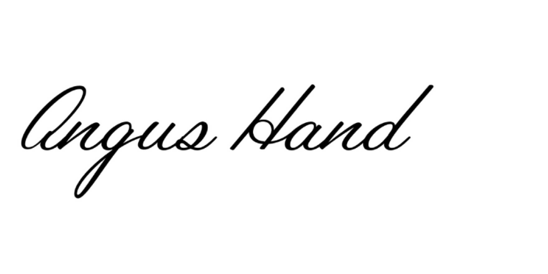 Angus Hand in use - Fonts In Use