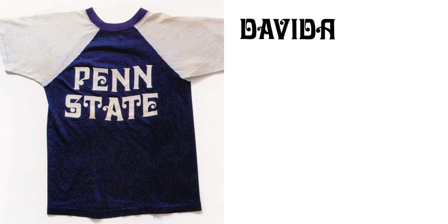 Vintage Penn State University shirt - Fonts In Use