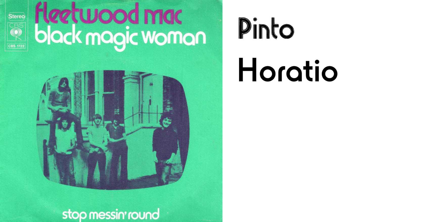 Fleetwood Mac – “Black Magic Woman” Dutch single cover - Fonts In Use