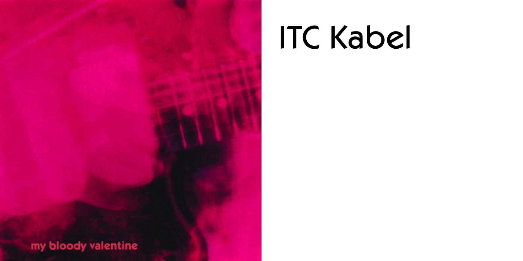 My Bloody Valentine – Loveless album art - Fonts In Use