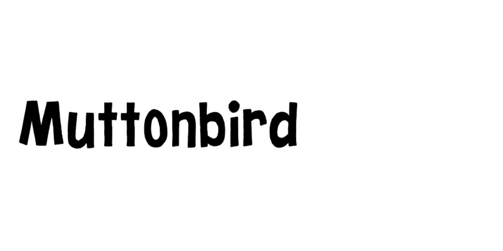 Muttonbird in use - Fonts In Use