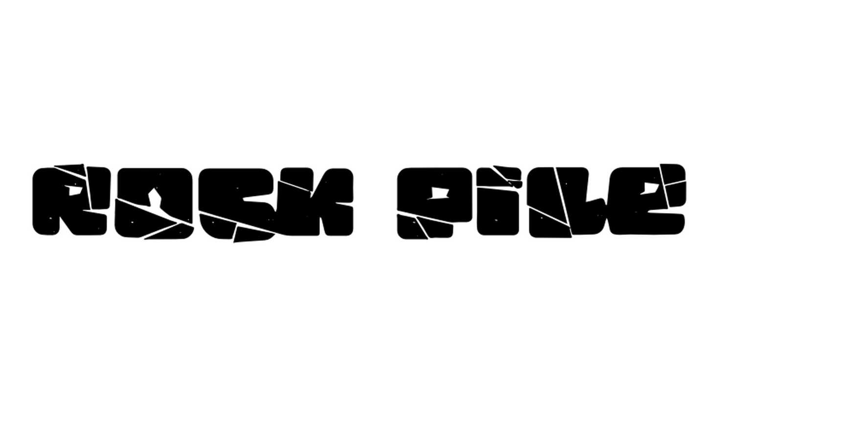 Rock Pile in use - Fonts In Use
