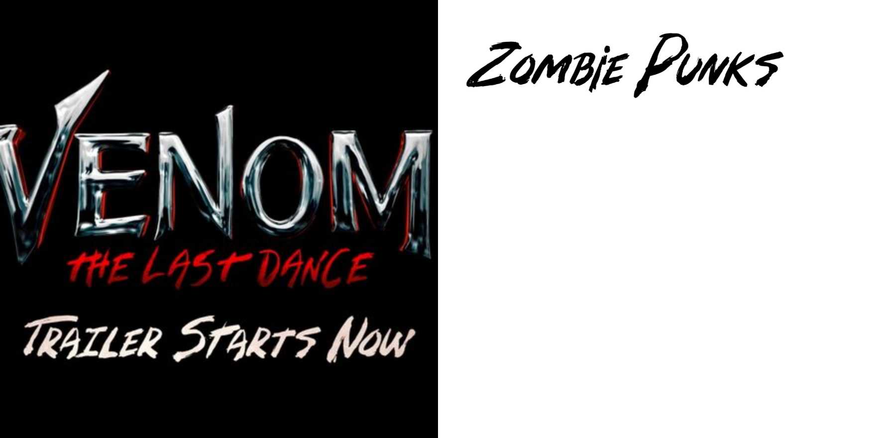 Venom: The Last Dance movie trailer and poster - Fonts In Use