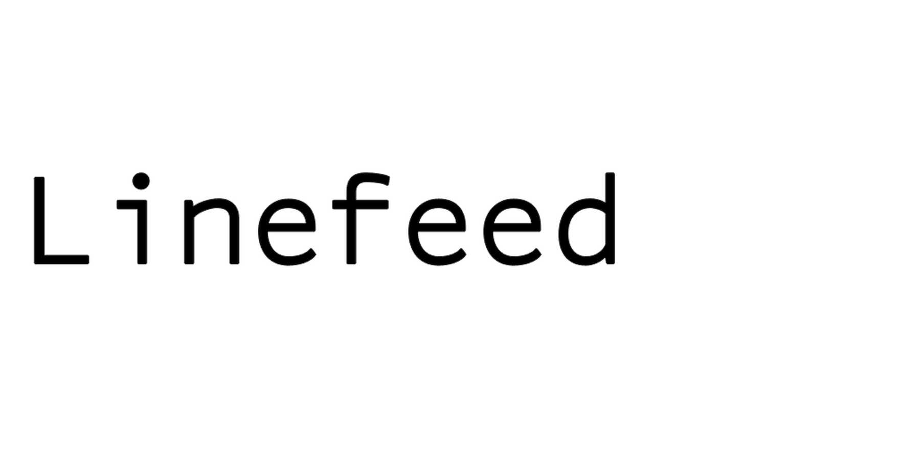 Linefeed in use - Fonts In Use