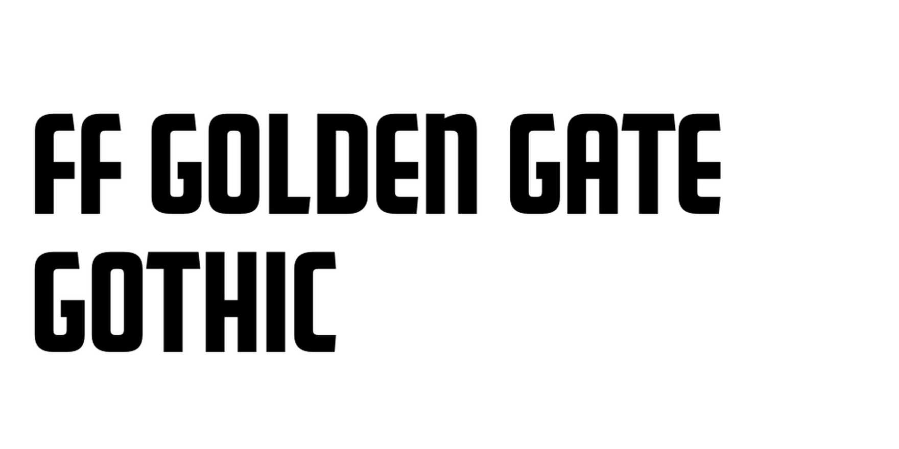 FF Golden Gate Gothic in use - Fonts In Use