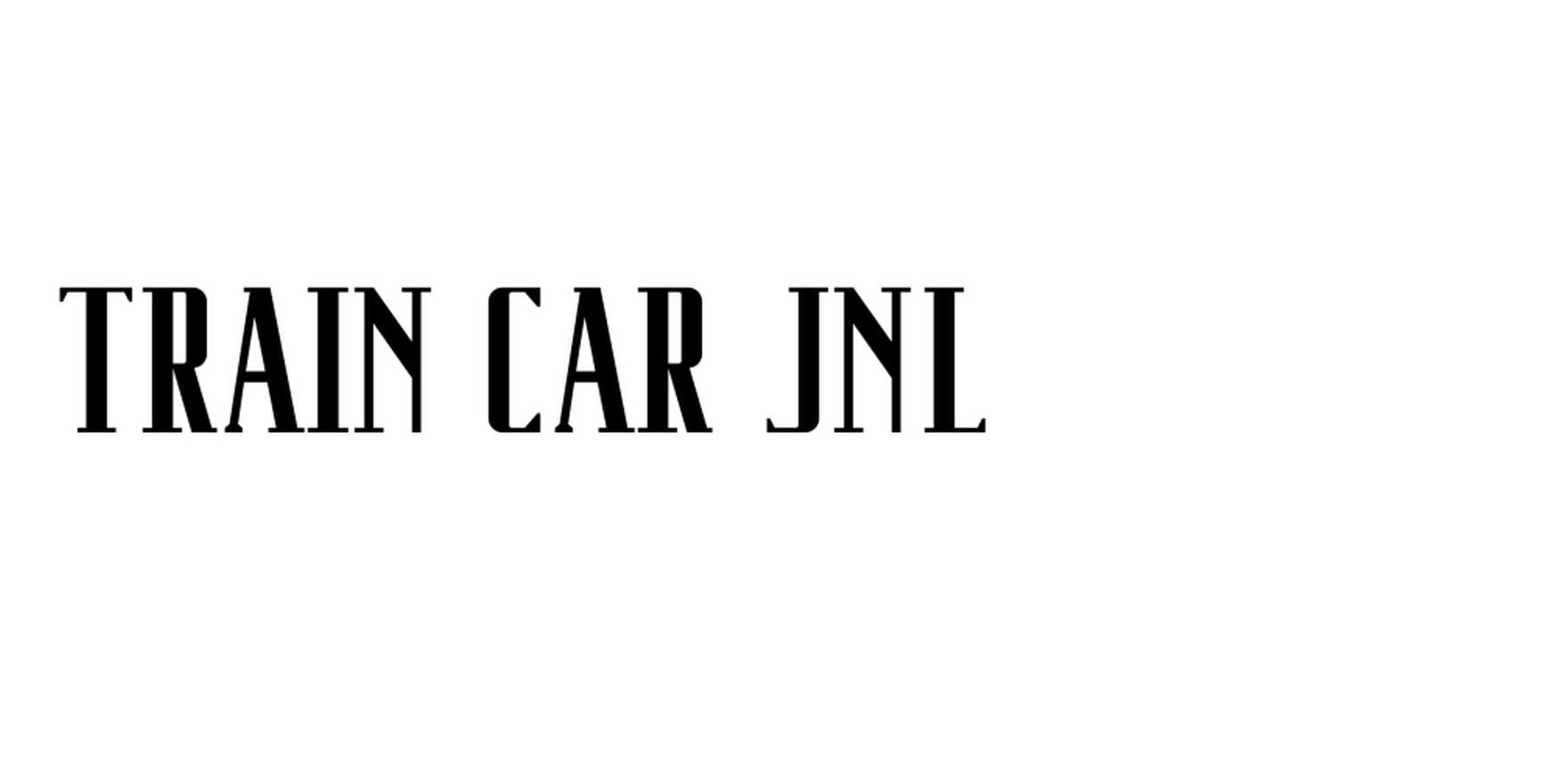 Train Car JNL in use Fonts In Use