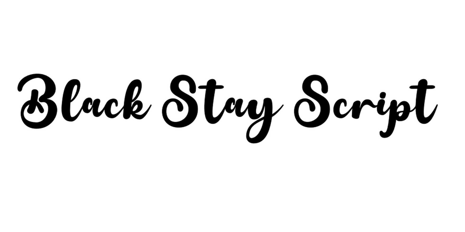 Black Stay Script in use - Fonts In Use