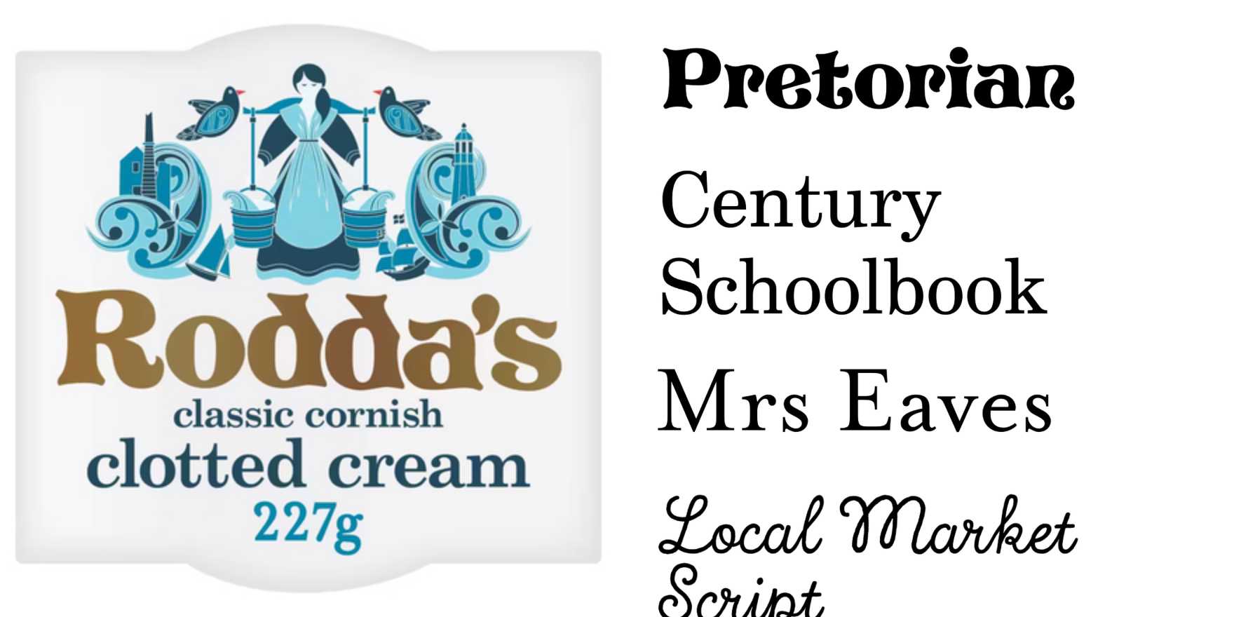 Rodda’s - Fonts In Use