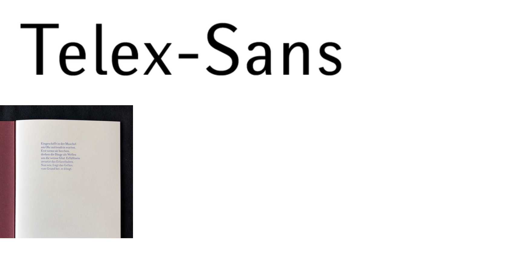 Telex-Sans in use - Fonts In Use