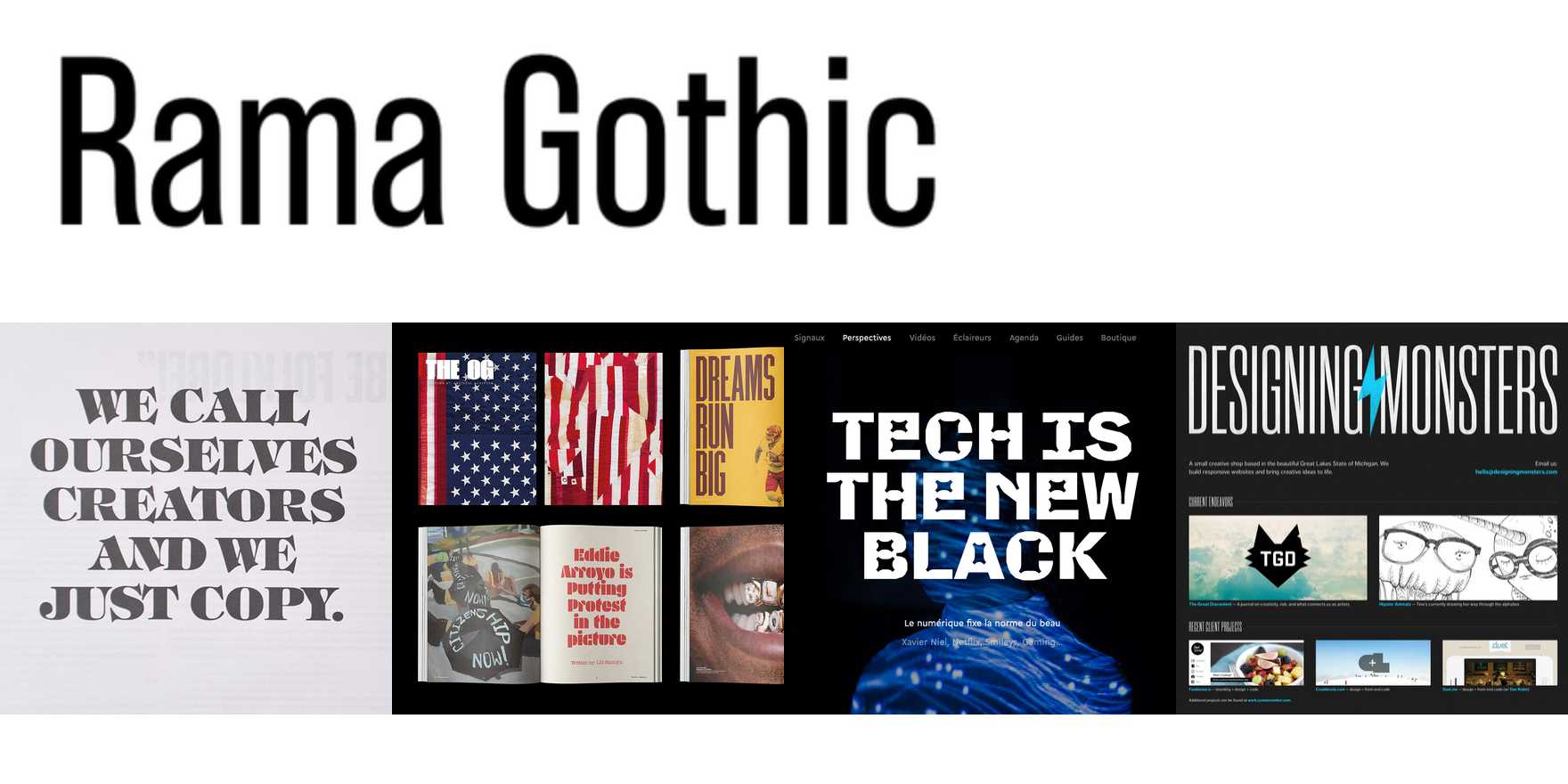 Rama Gothic in use - Fonts In Use