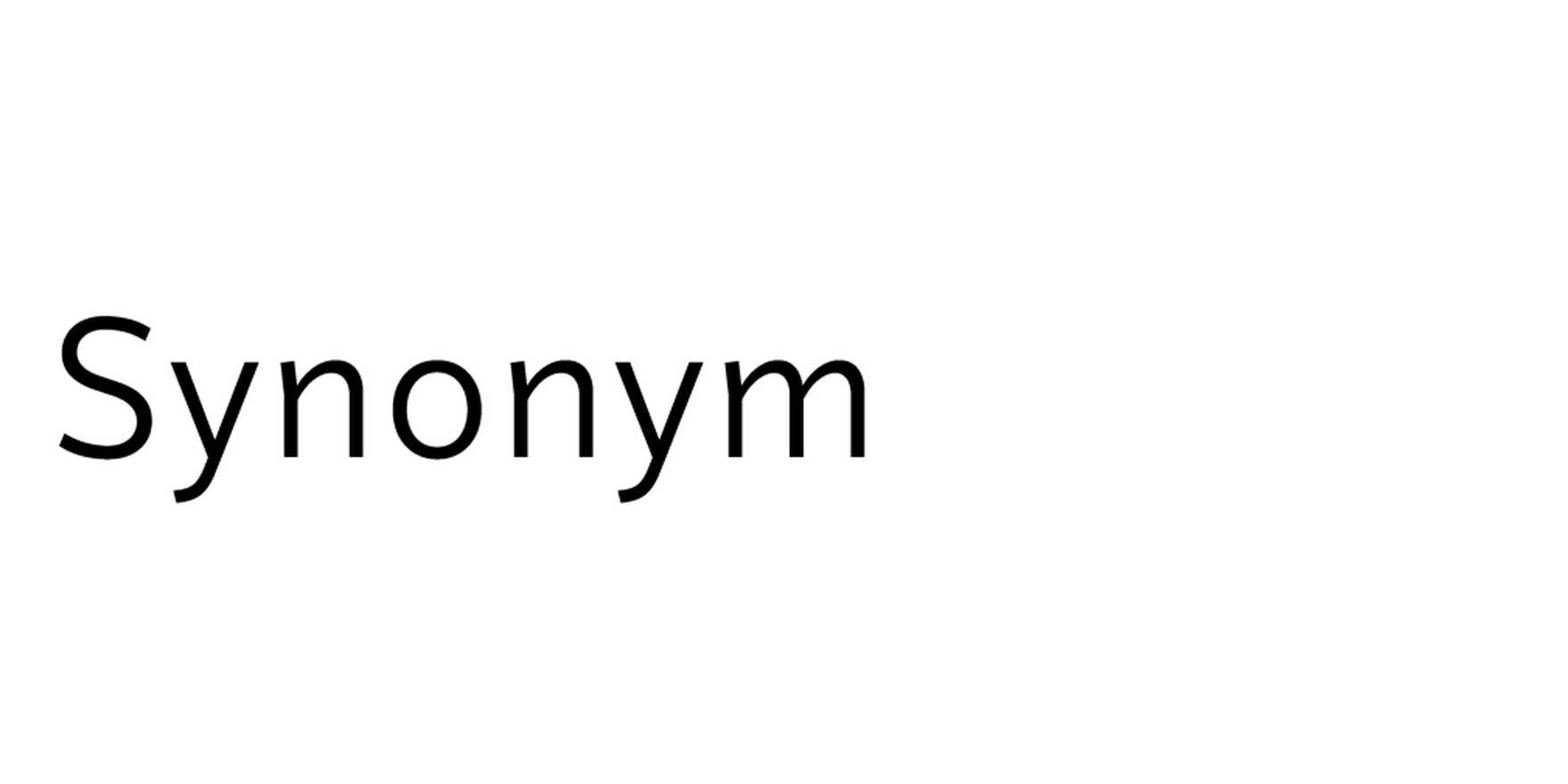 Synonym in use - Fonts In Use