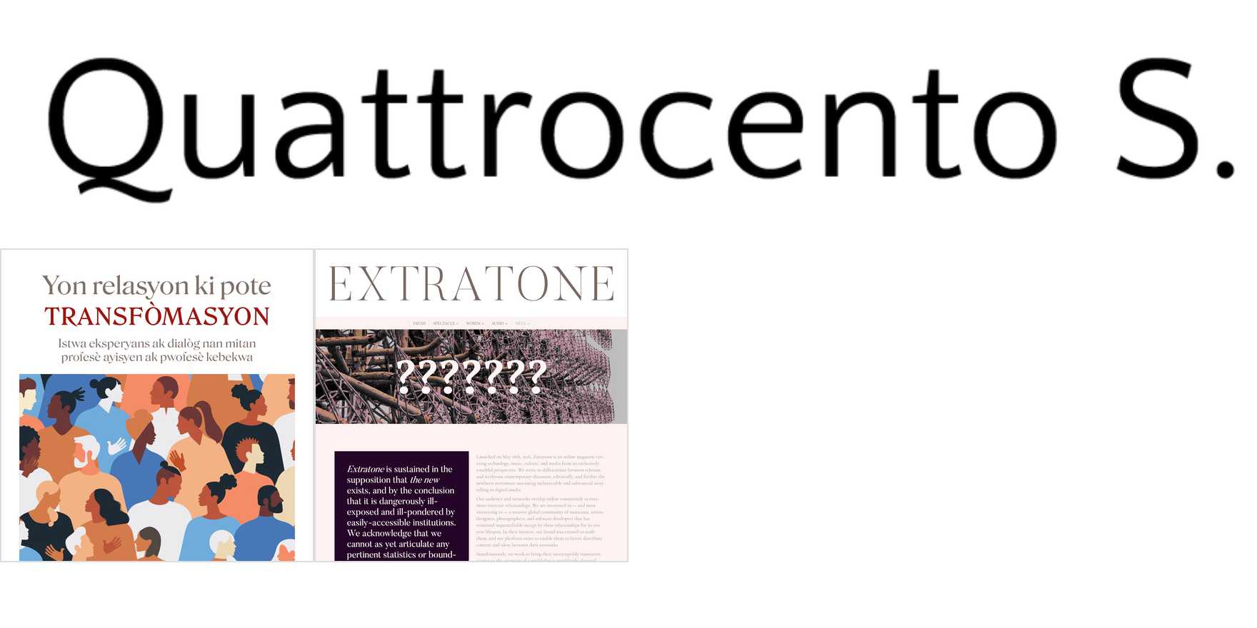 Quattrocento Sans in use Fonts In Use
