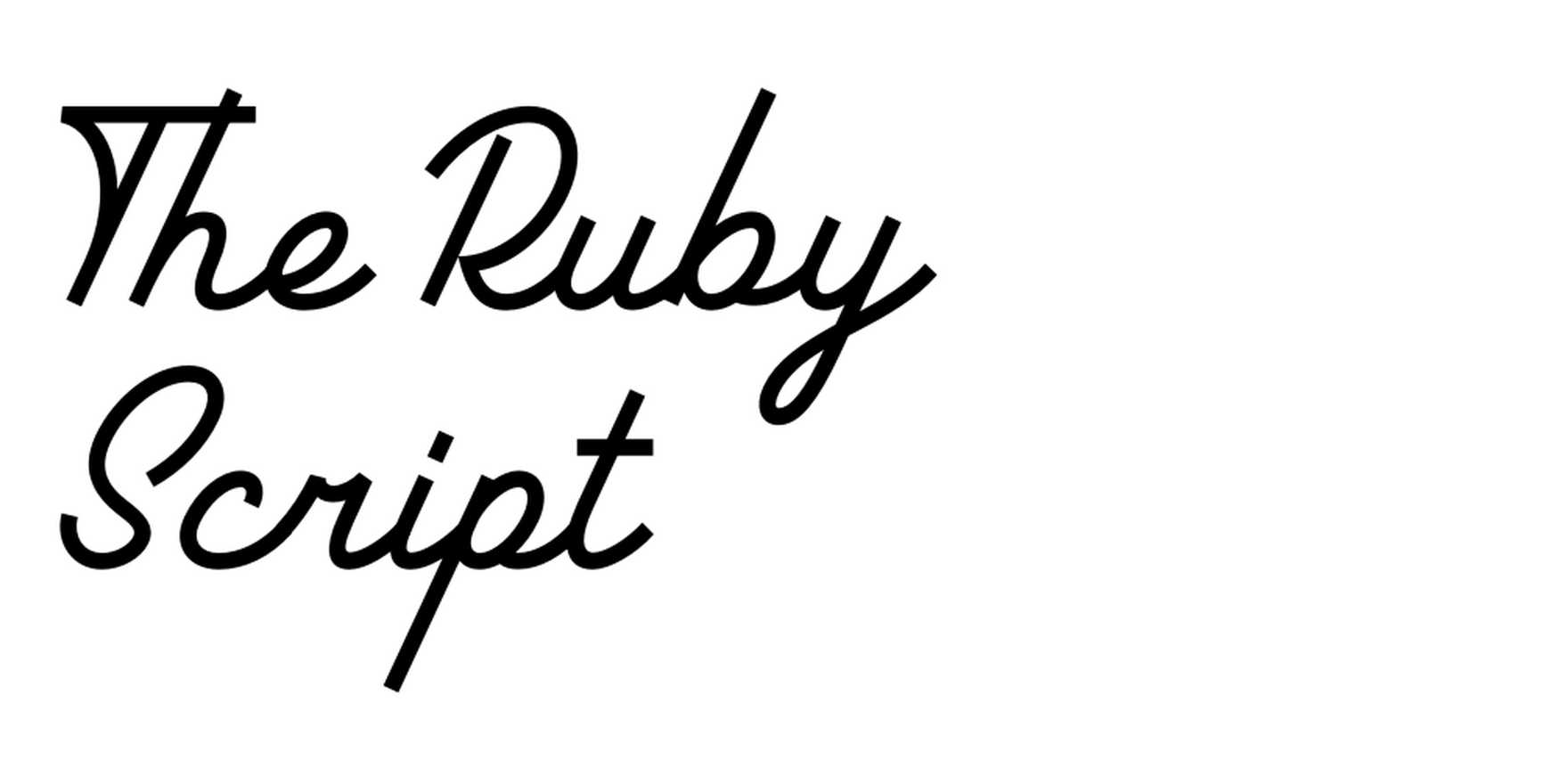 The Ruby Script in use - Fonts In Use