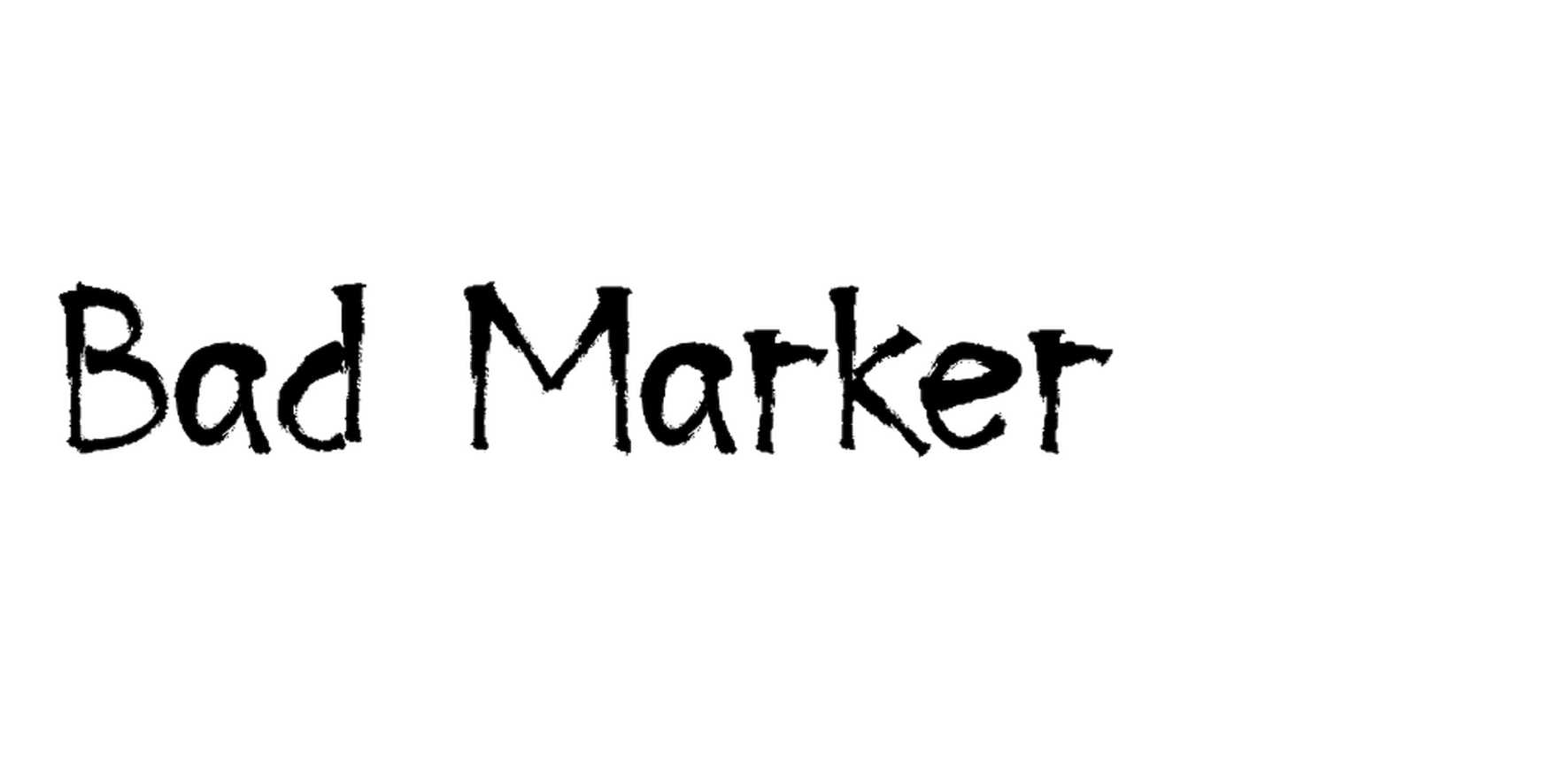Bad Marker in use - Fonts In Use