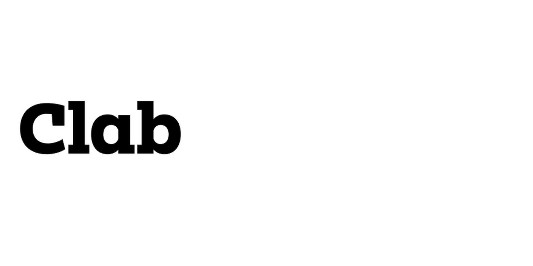 Clab in use - Fonts In Use