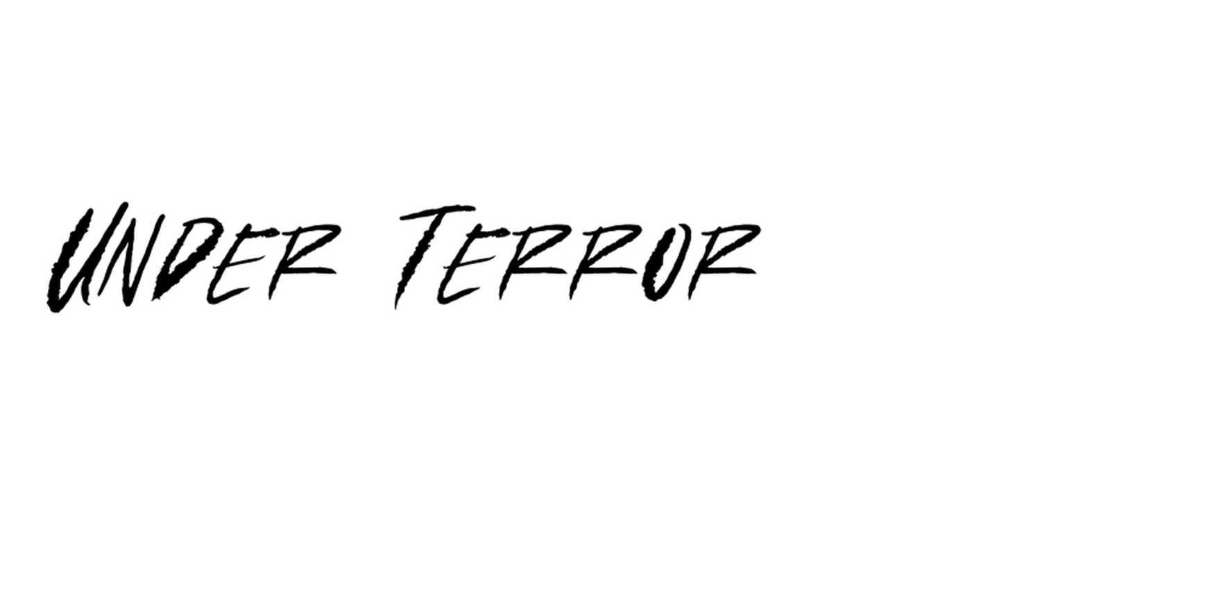 Under Terror in use - Fonts In Use