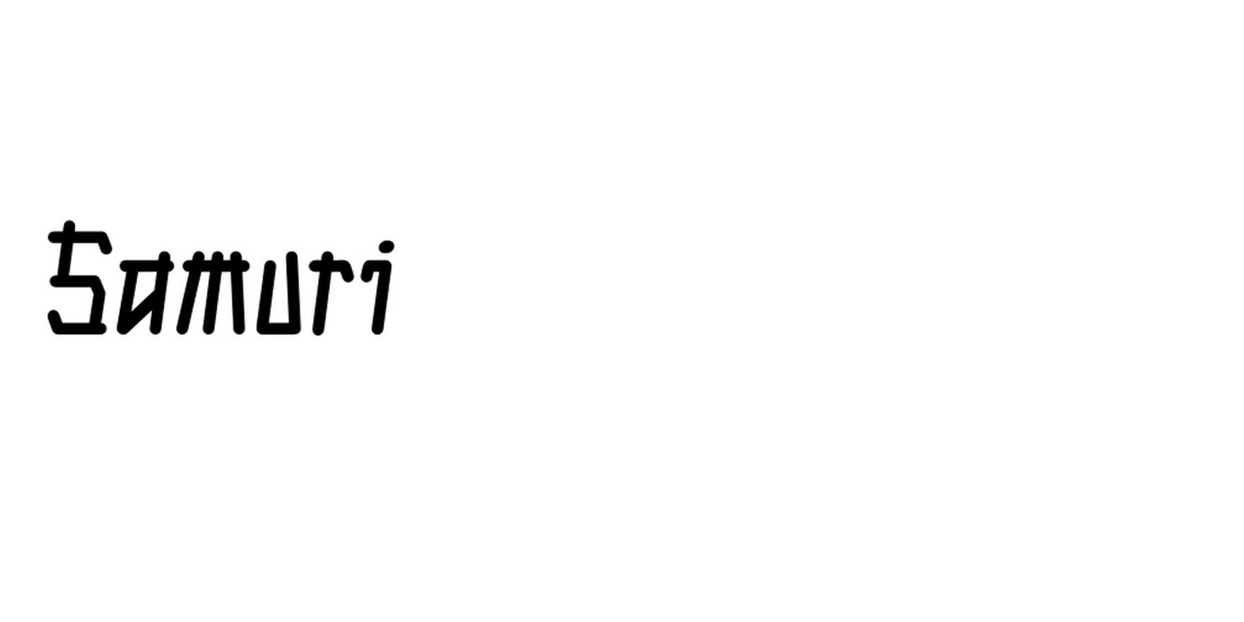 Samuri in use Fonts In Use