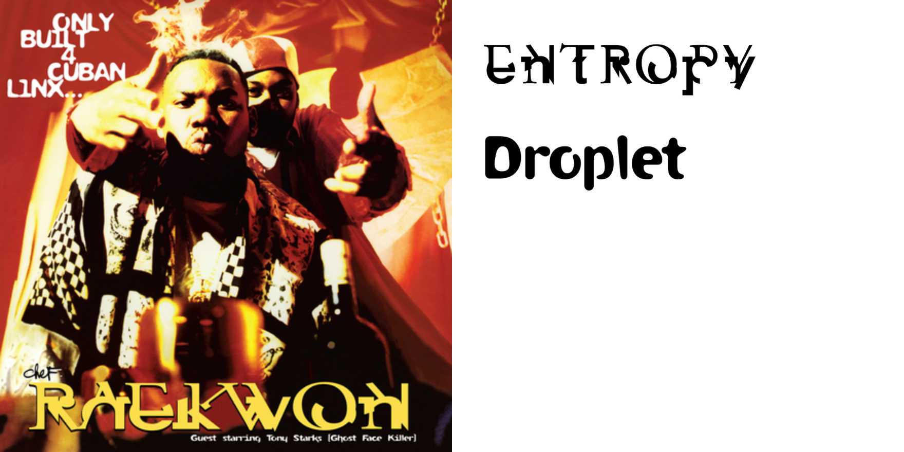 Raekwon – Only Built 4 Cuban Linx album art - Fonts In Use