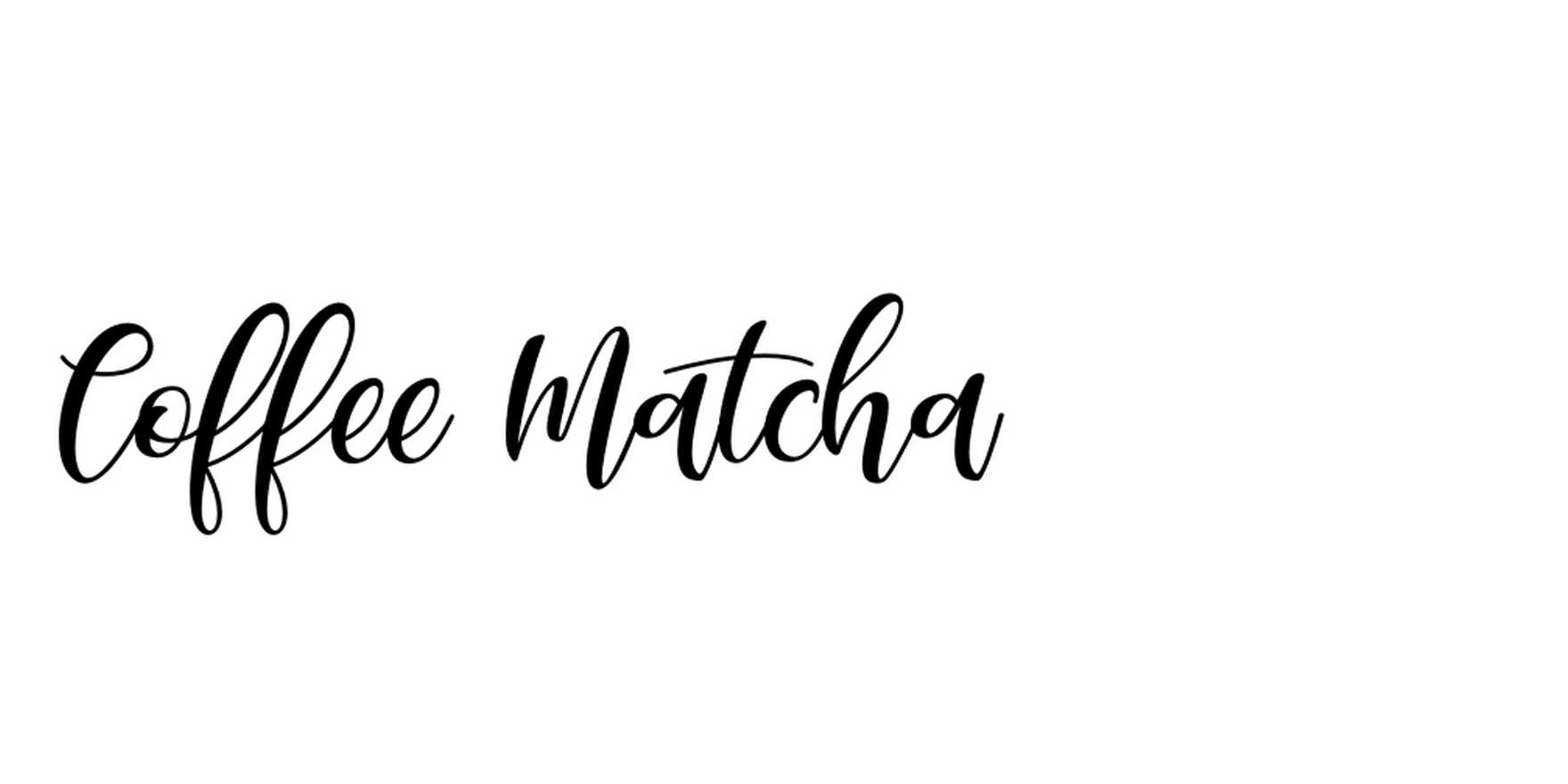 Coffee Matcha in use - Fonts In Use