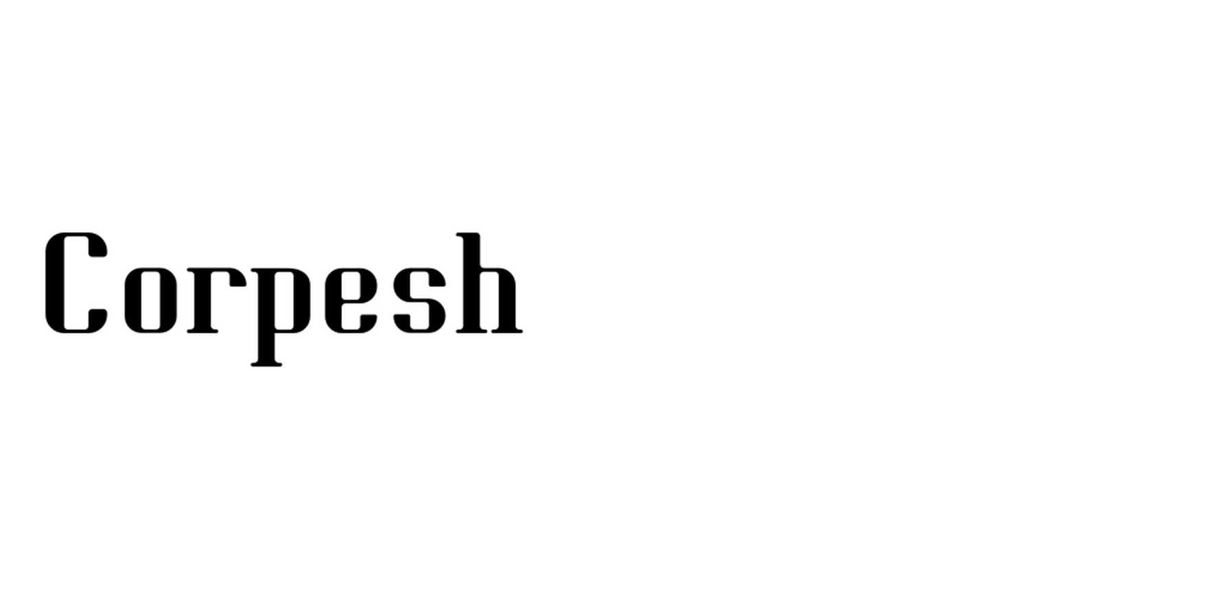 Corpesh in use - Fonts In Use