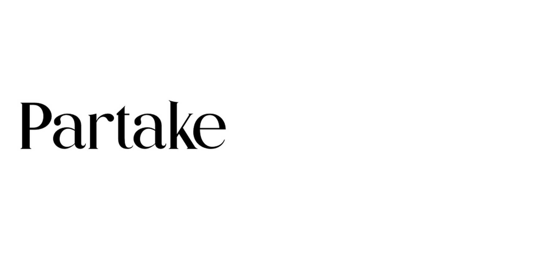 Partake in use - Fonts In Use