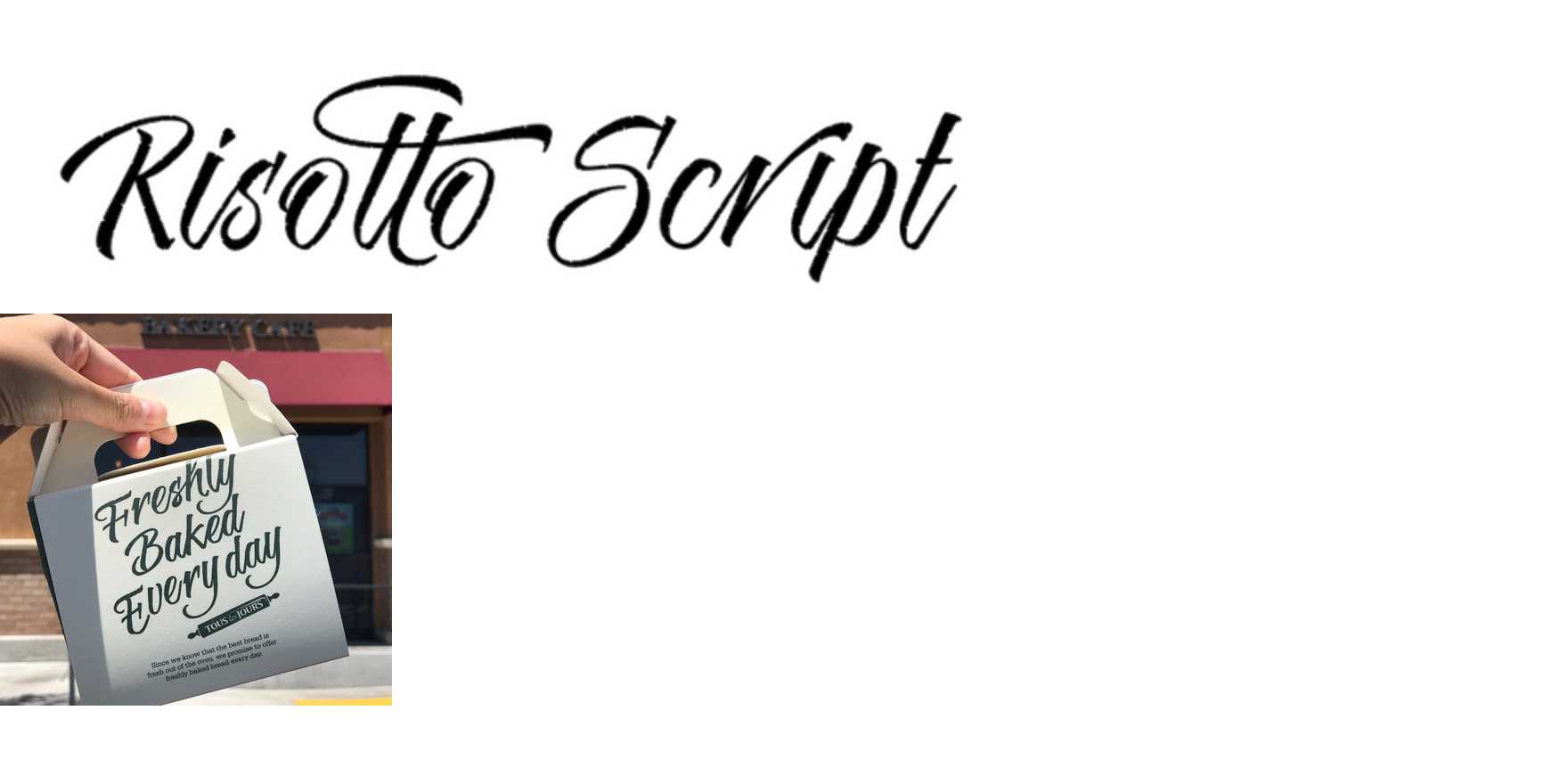 Risotto Script in use - Fonts In Use