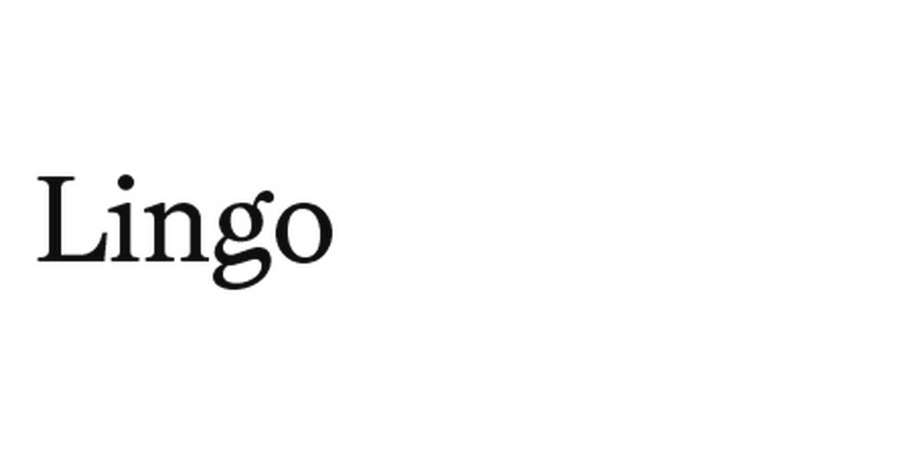 Lingo in use - Fonts In Use