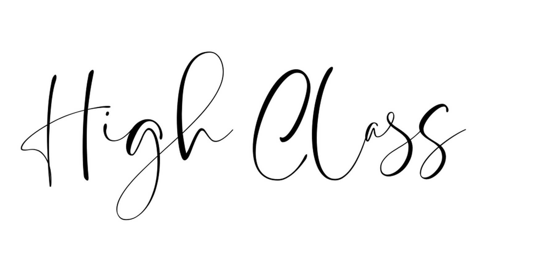 High Class in use - Fonts In Use