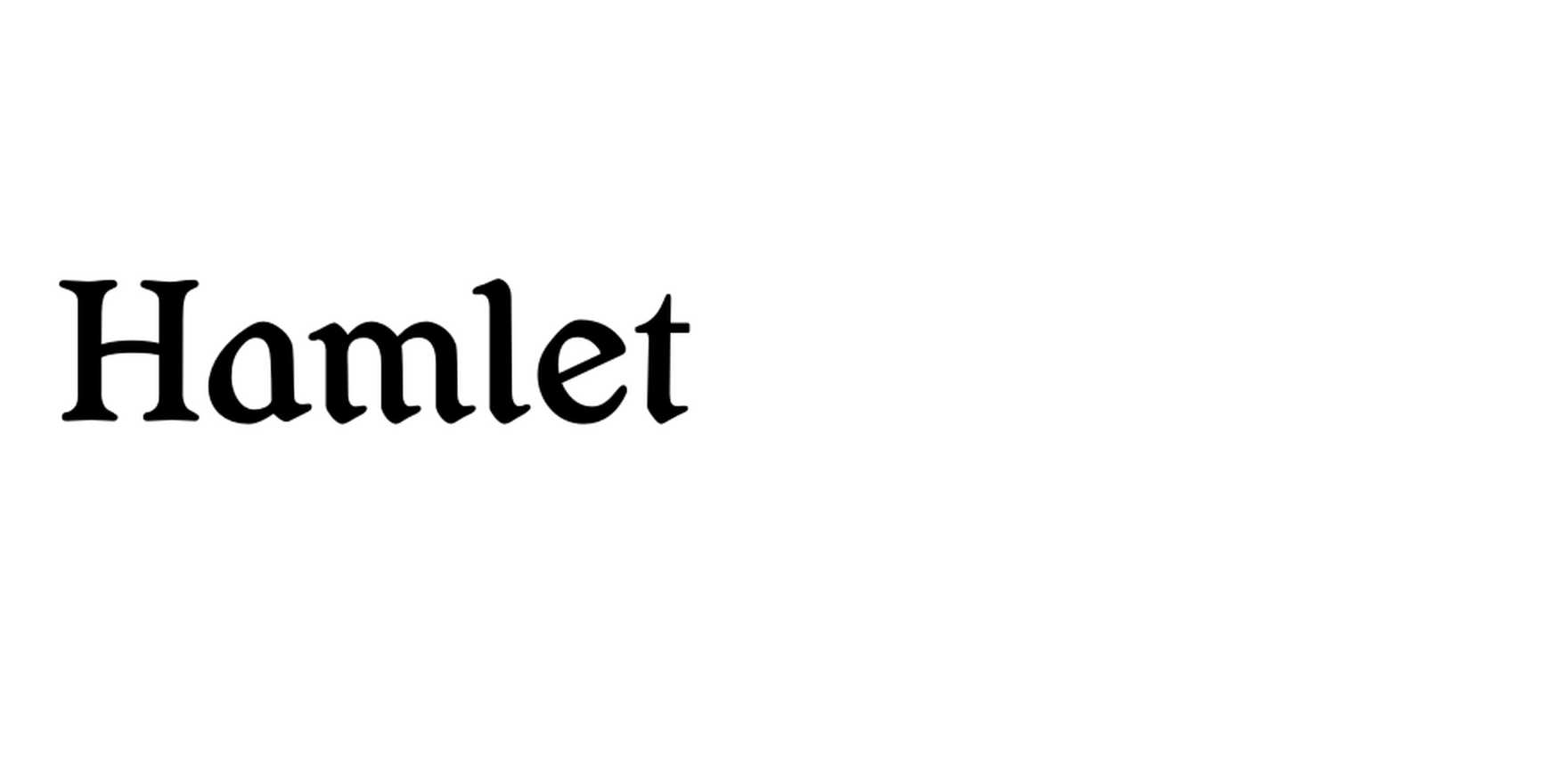 Hamlet in use - Fonts In Use
