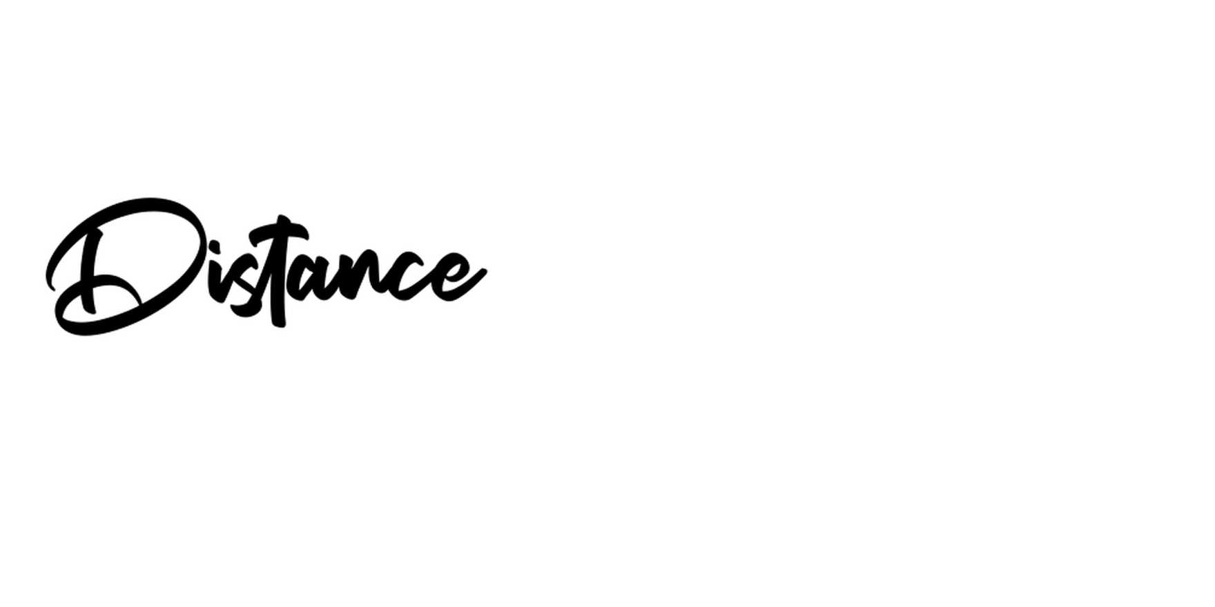 Distance in use - Fonts In Use