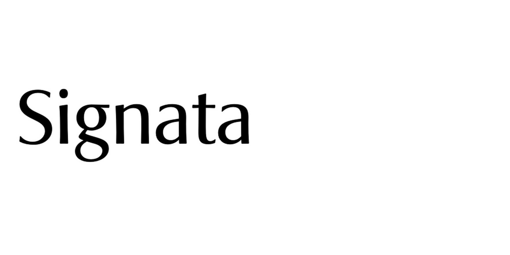 Signata in use - Fonts In Use