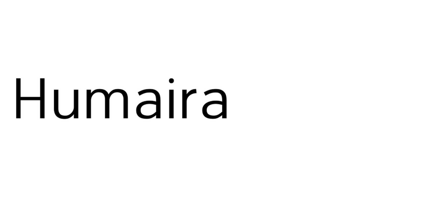 Humaira in use - Fonts In Use