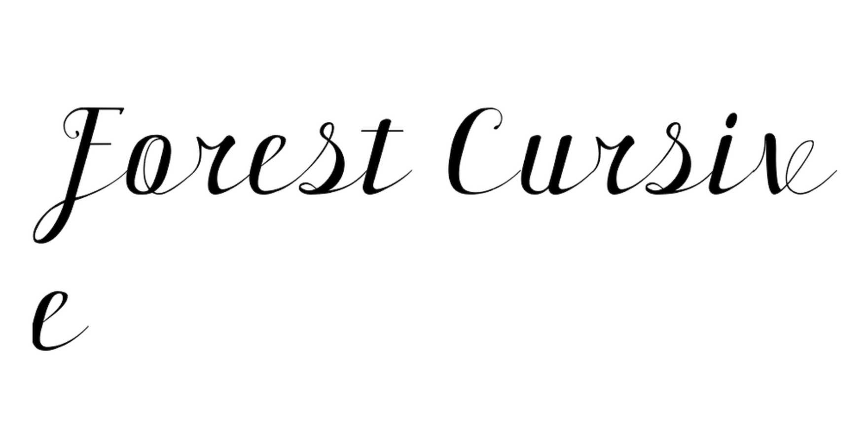 Forest Cursive in use - Fonts In Use