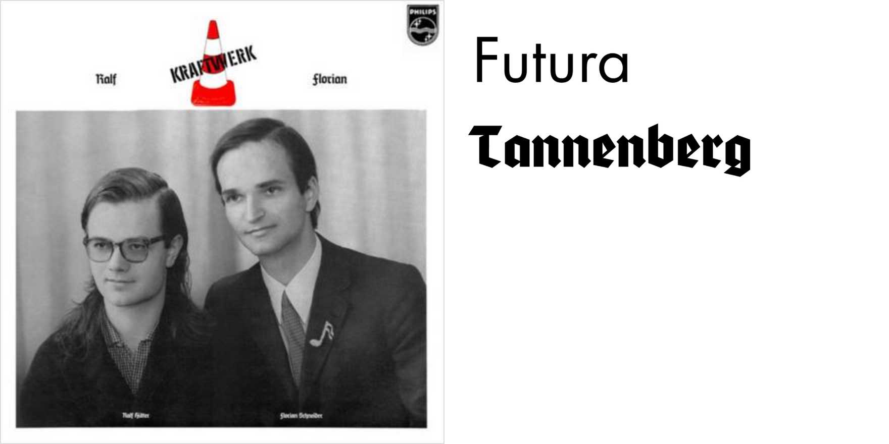 Kraftwerk – Ralf und Florian - Fonts In Use