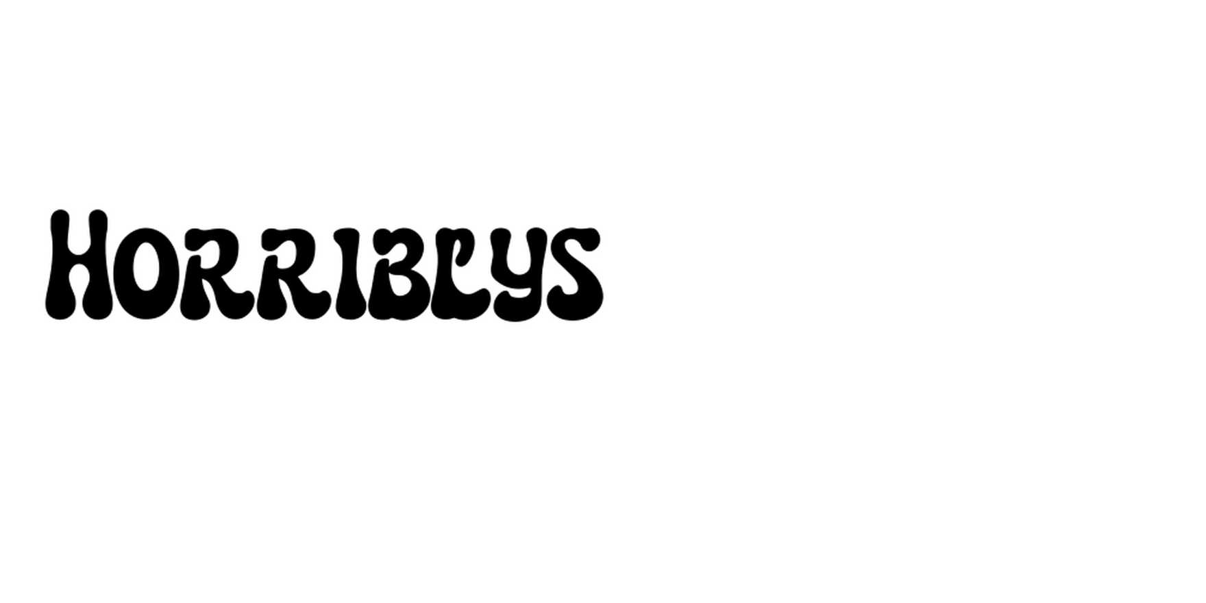 Horriblys in use - Fonts In Use