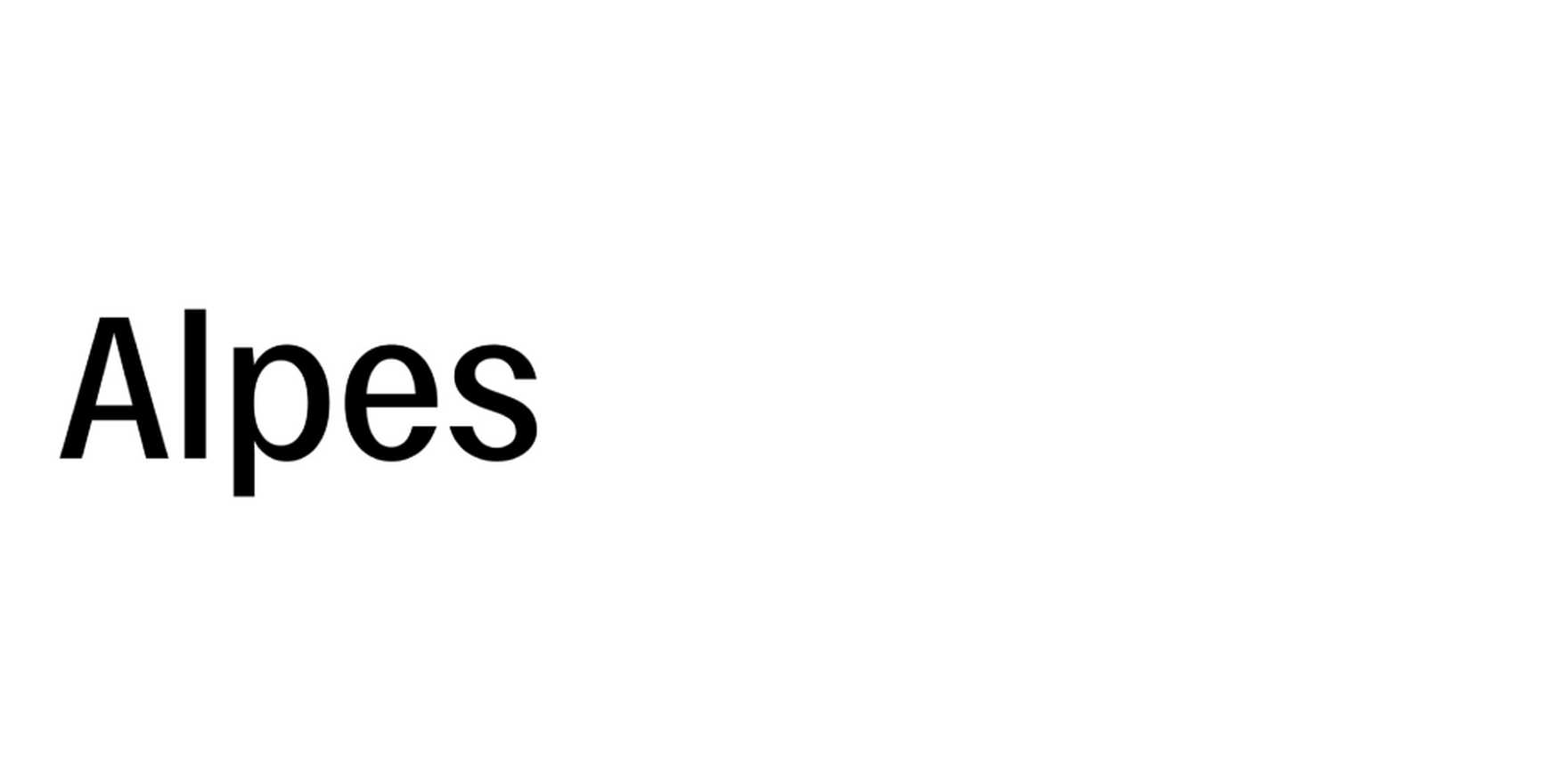 Alpes in use - Fonts In Use