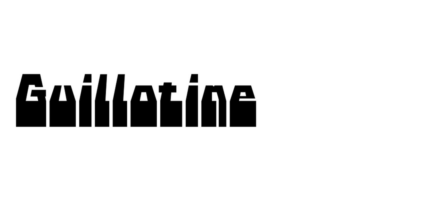 Guillotine in use - Fonts In Use