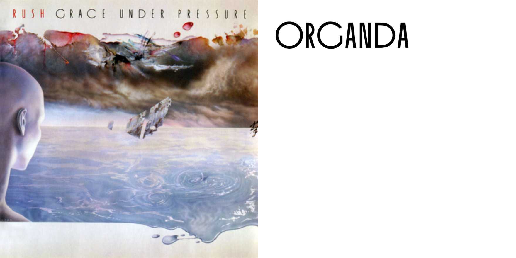 Rush – Grace Under Pressure album art - Fonts In Use, image size:1760x880