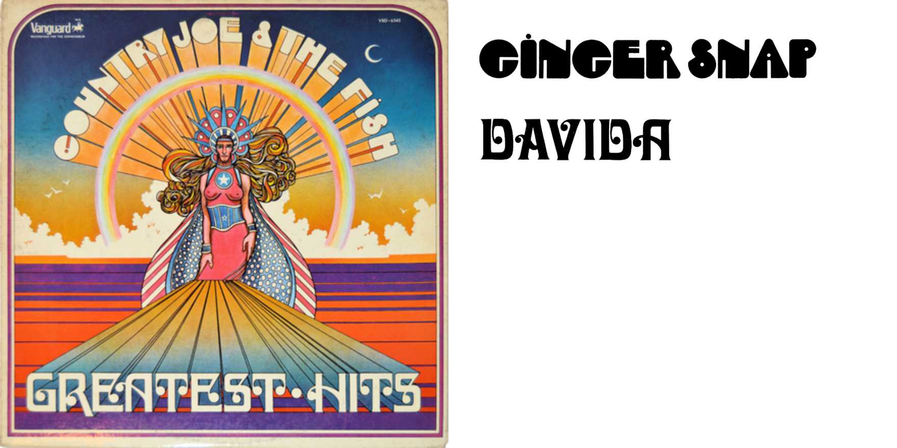 Country Joe & The Fish – Greatest Hits album art - Fonts In Use