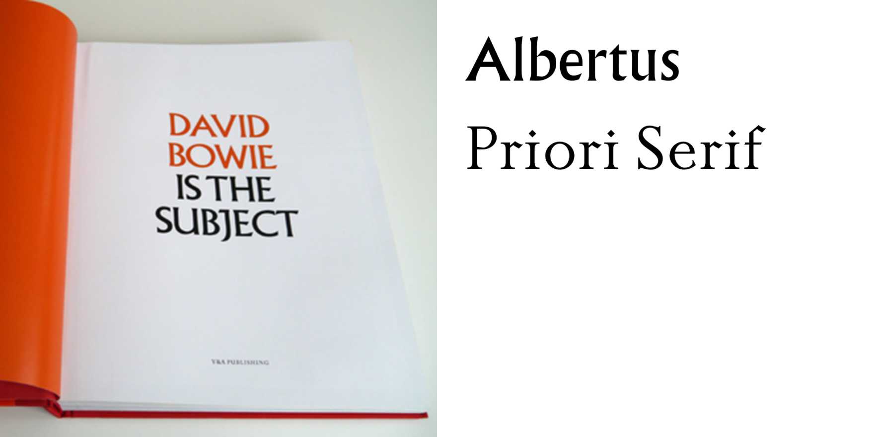 David Bowie is the Subject - Fonts In Use
